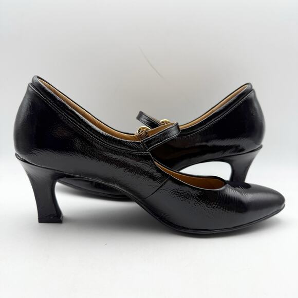 Sofft Womens Sienna Mary Jane Pumps US 11 M EU 43 Black Leather EUC - Picture 3 of 14